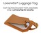MakerFlo Laserette™ Luggage Tag Blank, Pack of 12 Engravable Leatherette Travel Bag Tag with Privacy Flap, Laser Engraving Material, Wholesale & Bulk